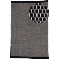 carpetfine Wollteppich "Mona, auch als Läufer", rechteckig, 5 mm Höhe, 80% Wolle, Wendeteppich aus Wolle/Baumwolle, Wohnzimmer von Carpetfine
