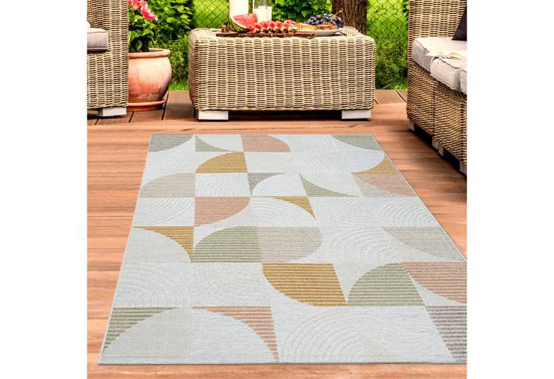 Carpetia Outdoorteppich In- & Outdoor-Teppich mit Design in natürlichen Farbtönen, rechteckig von Carpetia