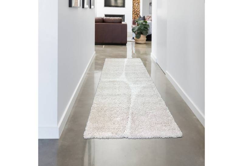 Carpetia Teppich Weicher Hochflor Teppich Pflegeleicht mit modernem 3D-Muster in Creme, rechteckig Carpetia Teppich Weicher Hochflor Teppich Pflegeleicht mit modernem 3D-Muster in Creme, rechteckig von Carpetia