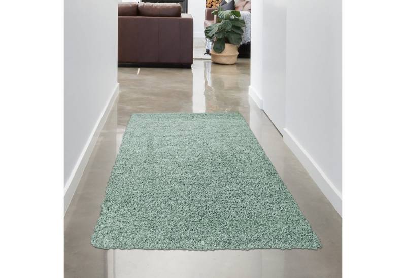 Carpetia Teppich Flauschiger Shaggy Teppich in petrol/grau, rechteckig, Höhe: 30 mm Carpetia Teppich Flauschiger Shaggy Teppich in petrol/grau, rechteckig, Höhe: 30 mm von Carpetia