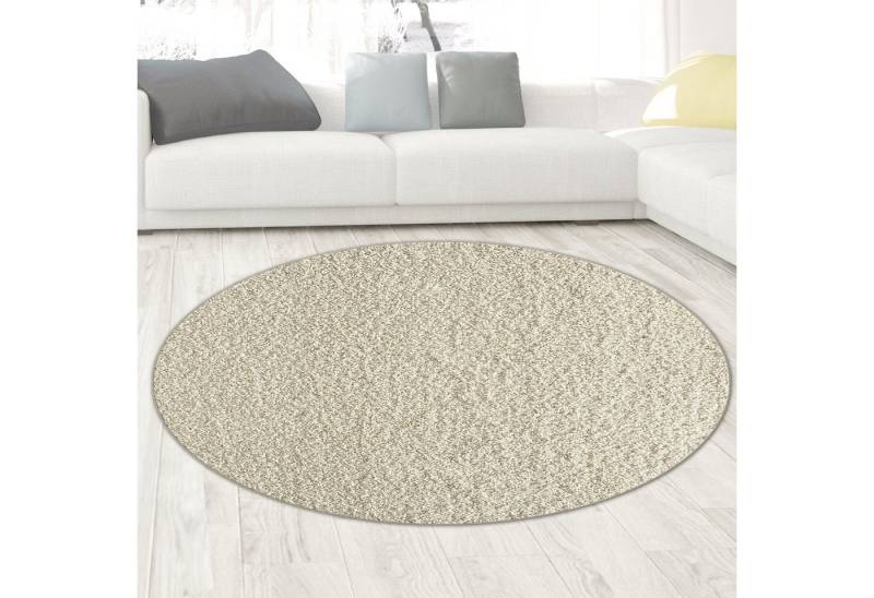 Carpetia Teppich Wohnzimmer Teppich flauschig warm • in creme, rund, Höhe: 30 mm Carpetia Teppich Wohnzimmer Teppich flauschig warm • in creme, rund, Höhe: 30 mm von Carpetia