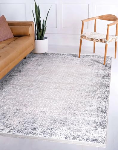 Carpetilla Designer Teppich Kurzflor,Wohnzimmer,EsszimmerRichmond Vintage Teppich Cream-grau (120x170 cm) von Carpetilla