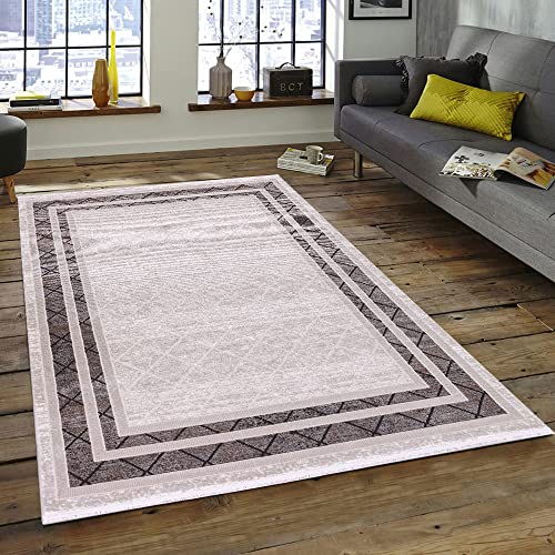 Carpetilla Designer Teppich Richmond Vintage Teppich Grau-Beige (160x230 cm) von Carpetilla
