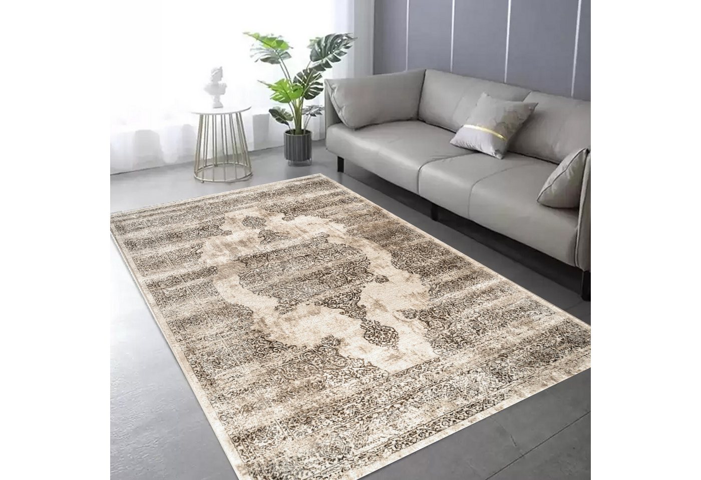 Carpetilla Orientteppich Teppich Elegance Qualitativ, Klassischer Läufer mit Kunstvollem Ornamenten Wohnzimmer Teppich Carpetilla Orientteppich Teppich Elegance Qualitativ, Klassischer Läufer mit Kunstvollem Ornamenten Wohnzimmer Teppich von Carpetilla
