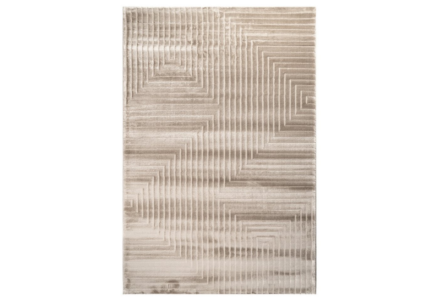 Carpetilla Teppich Teppich Elegance 9500, Rechteckig, Plegeleicht 3d muster von Carpetilla