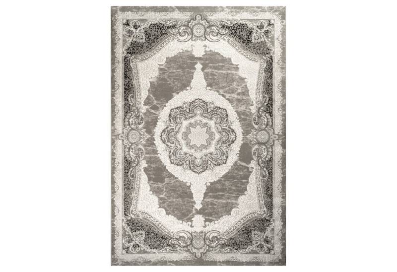 Carpetilla Teppich Teppich Modern Klassisch Creme Grau, Klassischer Läufer mit Kunstvollem Ornamenten Wohnzimmer Teppich von Carpetilla