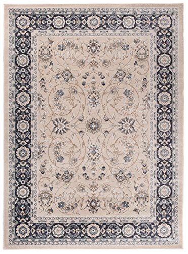 Carpeto Orientteppich Teppich Beige 160 x 220 cm Ornamente Klassisch Muster - Wohnzimmer Schlafzimmer Esszimmer von Carpeto Rugs