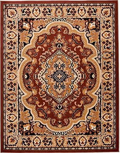 Carpeto Orientteppich Teppich Braun 60 x 100 cm Medaillon Muster Kurzflor Verona Kollektion von Carpeto Rugs