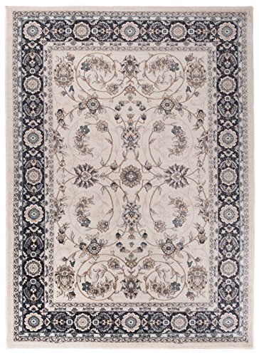 Carpeto Orientteppich Teppich Creme 120 x 170 cm Ornamente Klassisch Muster - Wohnzimmer Schlafzimmer Esszimmer von Carpeto Rugs