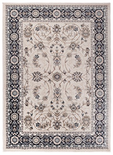 Carpeto Orientteppich Teppich Creme 140 x 200 cm Ornamente Klassisch Muster - Wohnzimmer Schlafzimmer Esszimmer von Carpeto Rugs