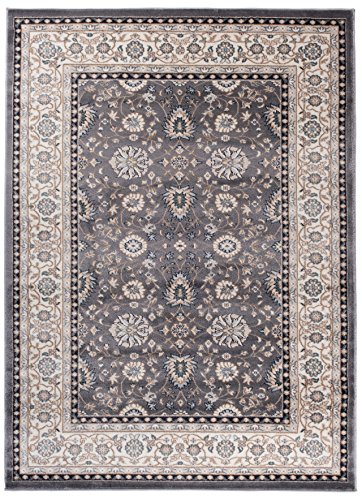 Carpeto Orientteppich Teppich Grau 200 x 300 cm Ornamente Klassisch Muster - Wohnzimmer Schlafzimmer Esszimmer von Carpeto Rugs