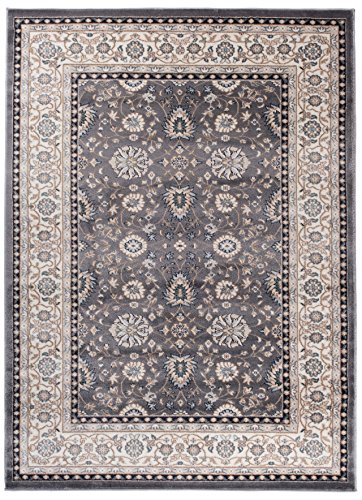 Carpeto Orientteppich Teppich Grau 250 x 350 cm Ornamente Klassisch Muster - Wohnzimmer Schlafzimmer Esszimmer von Carpeto Rugs