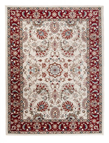 Carpeto Orientteppich Teppich Rot 140 x 200 cm Ornamente Muster Emirat Kollektion von Carpeto Rugs