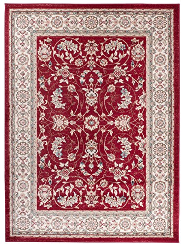 Carpeto Orientteppich Teppich Rot 160 x 220 cm Ornamente Klassisch Muster - Wohnzimmer Schlafzimmer Esszimmer von Carpeto Rugs