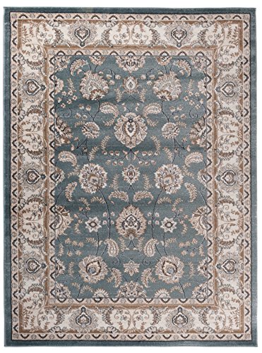 Carpeto Orientteppich Teppich Türkis 300 x 400 cm Ornamente Klassisch Muster - Wohnzimmer Schlafzimmer Esszimmer von Carpeto Rugs