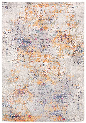 Carpeto Rugs Bunt Abstraktes Modern Designer Teppich - Kurzflor - Weich Teppich für Wohnzimmer, Schlafzimmer, Esszimmer - ÖKO-TEX Wohnzimmerteppich - Teppiche - Orange Bunt - 160 x 230 cm von Carpeto Rugs