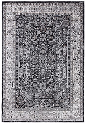 Carpeto Rugs Ethno Vintage Teppich - Kurzflor - Weich Teppich für Wohnzimmer, Schlafzimmer, Esszimmer - ÖKO-TEX Wohnzimmerteppich - Teppiche - Grau - 240 x 330 cm von Carpeto Rugs