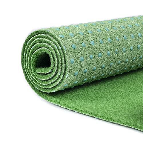 Carpeto Rugs Kunstrasen Balkon Teppich Wasserfest - Kunstrassenteppich Outdoor - Rasenteppich Balkon Meterware mit Noppen - Kunstgras Balkonteppich - Grün hellgrün - 200 x 400 cm von Carpeto Rugs