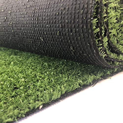 Carpeto Rugs Kunstrasen Rasenteppich für Garten Balkone Terrassen Wintergärten - Höhe: 7 mm Meterware Wasserdurchlässig 133 x 230 cm Grün von Carpeto Rugs