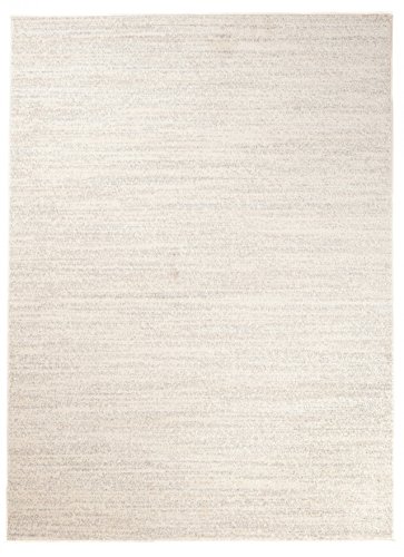 Carpeto Rugs Modern Teppich Weich für Wohnzimmer, Schlafzimmer, Esszimmer - ÖKO-TEX Wohnzimmerteppich - Einfarbig Muster - Creme Ecru 160 x 220 cm von Carpeto Rugs