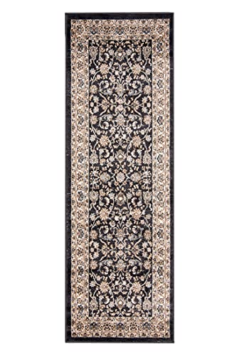 Carpeto Rugs Traditioneller Orientalischer Teppich mit Blumen - Kurzflor - Weich Teppich für Wohnzimmer, Schlafzimmer, Esszimmer - ÖKO-TEX Wohnzimmerteppich - Teppiche - Ja - Beige von Carpeto Rugs