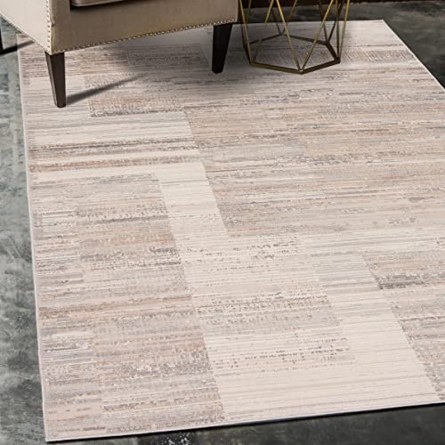 Carpeto Rugs Vintage Designer Teppich - Kurzflor - Weich Teppich für Wohnzimmer, Schlafzimmer, Esszimmer - ÖKO-TEX Wohnzimmerteppich - Teppiche - Beige Creme - 120 x 170 cm von Carpeto Rugs