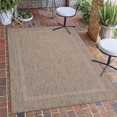 Carpetsale24 In- & Outdoor Teppich Wetterfest 240 x 340 cm Sisal Optik Braun - Teppich Waschbar, Wasserfest, Pflegeleicht und Flachgewebe - Ideal für Balkon, Garten, Terrasse und als Küchenteppich Carpetsale24 In- & Outdoor Teppich Wetterfest 240 x 340 cm Sisal Optik Braun - Teppich Waschbar, Wasserfest, Pflegeleicht und Flachgewebe - Ideal für Balkon, Garten, Terrasse und als Küchenteppich von Carpetsale24