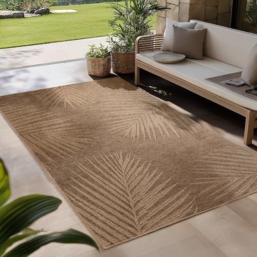 Carpetsale24 Outdoor Teppich Wetterfest 200x300 (200 x 290 cm) Brown - Robust, Polypropylen, Natürlicher Jute-Optik, Antirutsch, Waschbar - In- & Outdoor Teppich für Balkon, Garten, Terrasse, Küche Carpetsale24 Outdoor Teppich Wetterfest 200x300 (200 x 290 cm) Brown - Robust, Polypropylen, Natürlicher Jute-Optik, Antirutsch, Waschbar - In- & Outdoor Teppich für Balkon, Garten, Terrasse, Küche von Carpetsale24