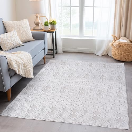 Carpetsale24 Indoor Outdoor Teppich wetterfest 160x230 cm, 3D Optik, Vintage Design, waschbar, wetterbeständiges, Natur Creme Farbe, Wohnzimmer, Schlafzimmer, Terrassenteppich Carpetsale24 Indoor Outdoor Teppich wetterfest 160x230 cm, 3D Optik, Vintage Design, waschbar, wetterbeständiges, Natur Creme Farbe, Wohnzimmer, Schlafzimmer, Terrassenteppich von Carpetsale24