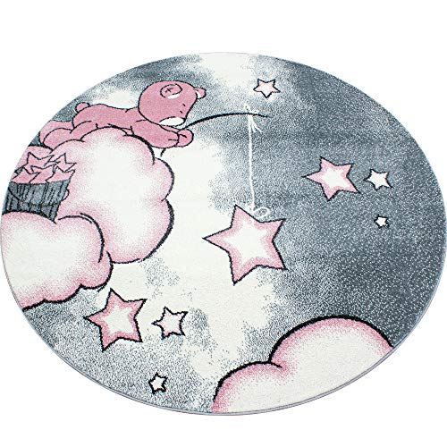 Carpetsale24 Runder Kinderteppich Bärenmotiv Ø160 cm – Großer Spielteppich für Mädchen – Hautsympathisch & Kindlich Carpetsale24 Runder Kinderteppich Bärenmotiv Ø160 cm – Großer Spielteppich für Mädchen – Hautsympathisch & Kindlich von Carpetsale24