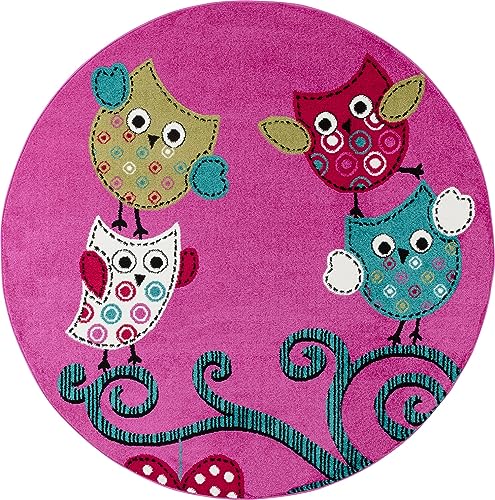Carpetsale24 Runder Kinderteppich Eule Violett Ø160 cm – Großer Spielteppich für Mädchen – Extra Weich & Allergikergeeignet – Liebevoll fürs Kinderzimmer gestaltet Carpetsale24 Runder Kinderteppich Eule Violett Ø160 cm – Großer Spielteppich für Mädchen – Extra Weich & Allergikergeeignet – Liebevoll fürs Kinderzimmer gestaltet von Carpetsale24