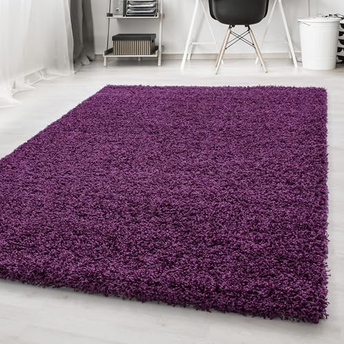 Carpetsale24 Shaggy Flokati Teppich - Wohnzimmer Hochflor 60 x 110 cm Lila - Pflegeleicht Super Weich Flauschiger Langflor 50 mm Florhöhe - Schlafzimmer Läufer Flur Carpetsale24 Shaggy Flokati Teppich - Wohnzimmer Hochflor 60 x 110 cm Lila - Pflegeleicht Super Weich Flauschiger Langflor 50 mm Florhöhe - Schlafzimmer Läufer Flur von Carpetsale24
