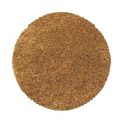 Carpetsale24 Runder Hochflor Teppich 120 cm Gold, gemütlich & weich, modern & schlicht, perfekt für Flur oder unter Beistelltische Carpetsale24 Runder Hochflor Teppich 120 cm Gold, gemütlich & weich, modern & schlicht, perfekt für Flur oder unter Beistelltische von Carpetsale24