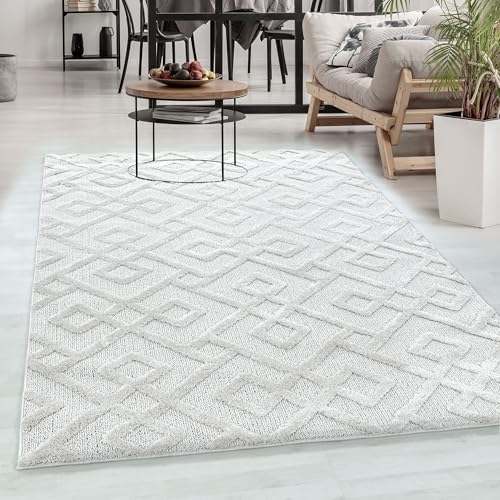 Carpetsale24 Teppich 280x370 cm Creme 3D Hoch-Tief Effekt Hochflor Skandi Stil Rauten Design Modern Weich Pflegeleicht strapazierfähiger XXL Teppich für Wohnzimmer Esszimmer Schlafzimmer Carpetsale24 Teppich 280x370 cm Creme 3D Hoch-Tief Effekt Hochflor Skandi Stil Rauten Design Modern Weich Pflegeleicht strapazierfähiger XXL Teppich für Wohnzimmer Esszimmer Schlafzimmer von Carpetsale24