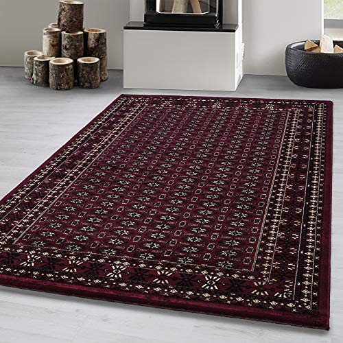 Carpetsale24 Teppich Wohnzimmer Traditioneller Orientalisch Design Rot 200 x 290 cm - Kurzflor Teppich Schlafzimmer Floral Ornament Stil Weich und Pflegeleicht - Vintage Teppich Orientalisch Muster Carpetsale24 Teppich Wohnzimmer Traditioneller Orientalisch Design Rot 200 x 290 cm - Kurzflor Teppich Schlafzimmer Floral Ornament Stil Weich und Pflegeleicht - Vintage Teppich Orientalisch Muster von Carpetsale24