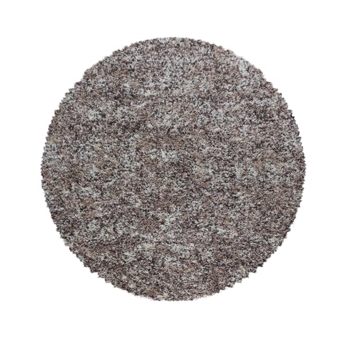 Carpetsale24 Runder Hochflor Teppich Ø 200 cm Beige – Großer Shaggy, Flauschig & Pflegeleicht, Meliert, Jute-Rücken – Für Wohnzimmer, Esszimmer oder Lounge Carpetsale24 Runder Hochflor Teppich Ø 200 cm Beige – Großer Shaggy, Flauschig & Pflegeleicht, Meliert, Jute-Rücken – Für Wohnzimmer, Esszimmer oder Lounge von Carpetsale24
