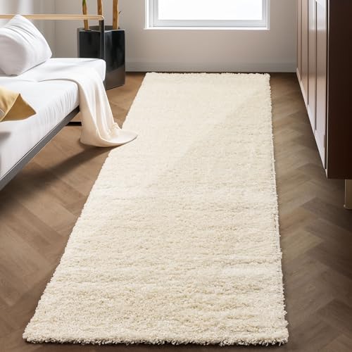 Carpettex Shaggy-Teppich, Hochflor, Wohnzimmer, Florhöhe 3 cm, einfarbig, Creme, 80 x 250 cm Carpettex Shaggy-Teppich, Hochflor, Wohnzimmer, Florhöhe 3 cm, einfarbig, Creme, 80 x 250 cm von Carpettex Teppich