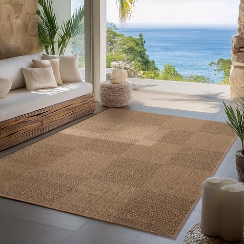 Carpettex Indoor Outdoor Teppich wetterfest, robust, pflegeleicht im natürlichen Jute-Look, ideal für Wohnzimmer, Küche, Terrasse, Garten und Balkon, 240x340 cm Carpettex Indoor Outdoor Teppich wetterfest, robust, pflegeleicht im natürlichen Jute-Look, ideal für Wohnzimmer, Küche, Terrasse, Garten und Balkon, 240x340 cm von Carpettex Teppich