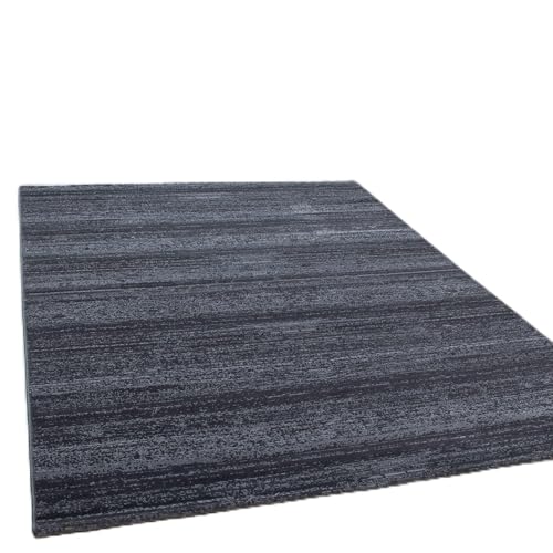 Modern Kurzflor Teppich Wohnzimmer Einfarbig Weicher Flor Pflegeleicht, Farbe: Grau, Größe: 240 x 340 cm von Carpettex Teppich