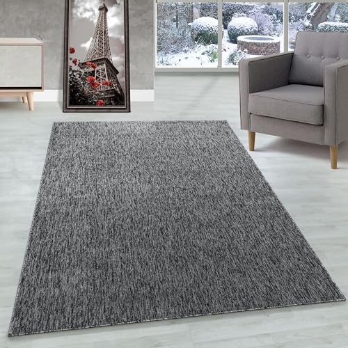 Carpettex Teppich Wohnzimmer Kurzflor Teppich Modern Design 80 x 250 cm Küchenläufer Flur Teppich Grau - Küchenteppich Teppich Waschbar Extra Weich Flauschig - Bettvorleger Schlafzimmer Teppich von Carpettex Teppich