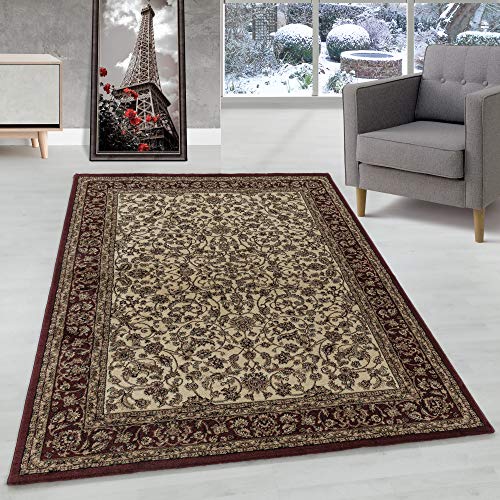 Orient Teppich Wohnzimmer Orientalisch Design Klassisch Optik Kurzflor Pflegeleicht, Farbe: Creme, Größe: 240 x 340 cm Orient Teppich Wohnzimmer Orientalisch Design Klassisch Optik Kurzflor Pflegeleicht, Farbe: Creme, Größe: 240 x 340 cm von Carpettex Teppich