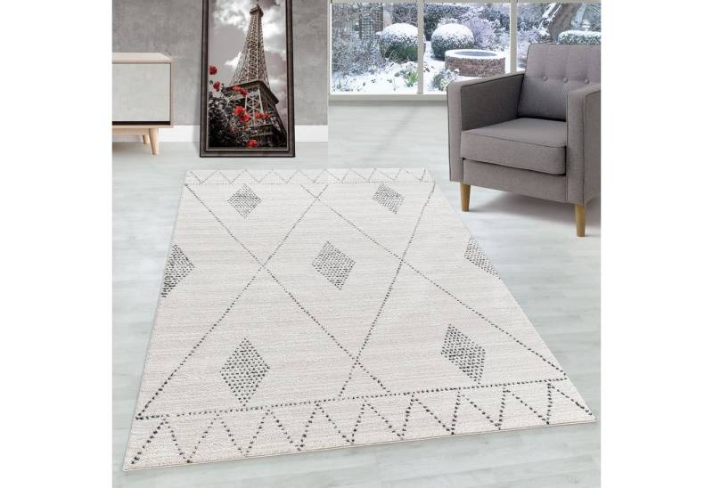 Carpettex Designteppich Berber-Design, Läufer, Höhe: 15 mm, Kurzflor Teppich Wohnzimmer Berber-Design Natur Teppiche im Boho-Stil von Carpettex