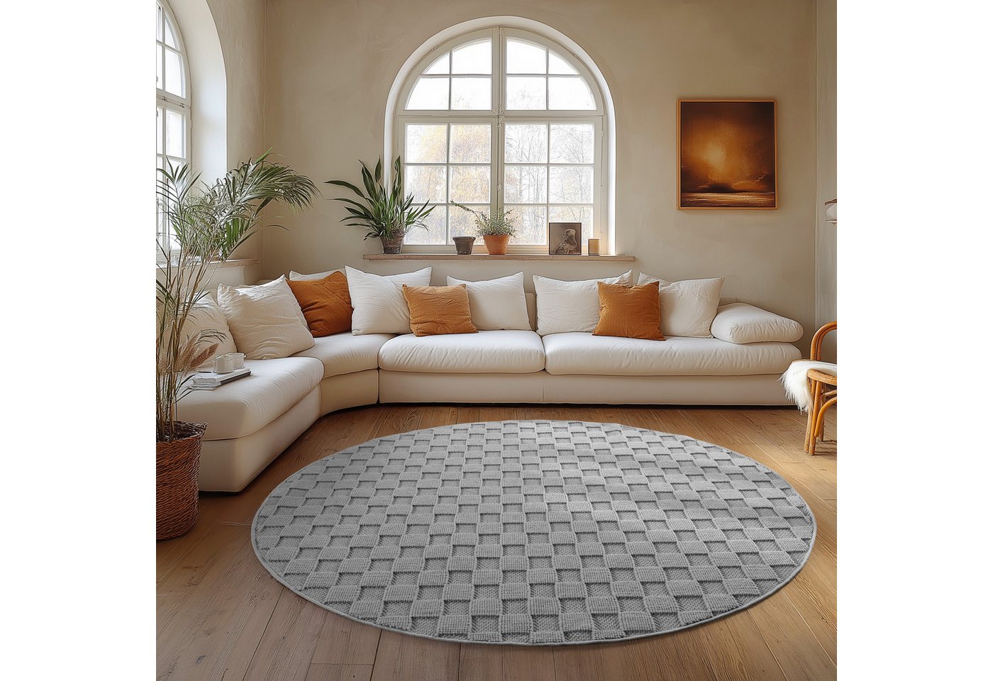 Carpettex Designteppich Einfarbig Boucle Loop, Rechteckig, Höhe: 7 mm, Teppich Wohnzimmer, Schlafzimmer, Gästezimmer Carpettex Designteppich Einfarbig Boucle Loop, Rechteckig, Höhe: 7 mm, Teppich Wohnzimmer, Schlafzimmer, Gästezimmer von Carpettex
