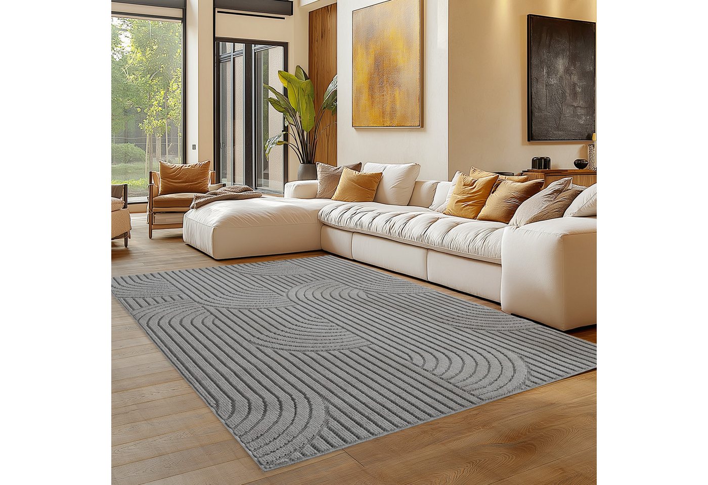 Carpettex Designteppich Einfarbig Boucle Loop, Rechteckig, Höhe: 7 mm, Teppich Wohnzimmer, Schlafzimmer, Gästezimmer Carpettex Designteppich Einfarbig Boucle Loop, Rechteckig, Höhe: 7 mm, Teppich Wohnzimmer, Schlafzimmer, Gästezimmer von Carpettex