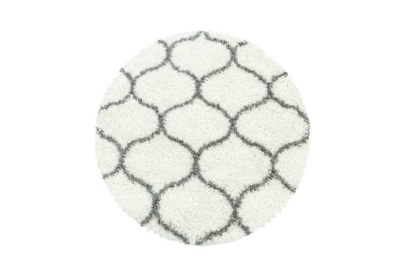 Carpettex Hochflor-Teppich Skandinavisches Design, Rund, Höhe: 30 mm, Teppich Wohnzimmer Skandinavisches Design Shaggy Langflor flauschig von Carpettex