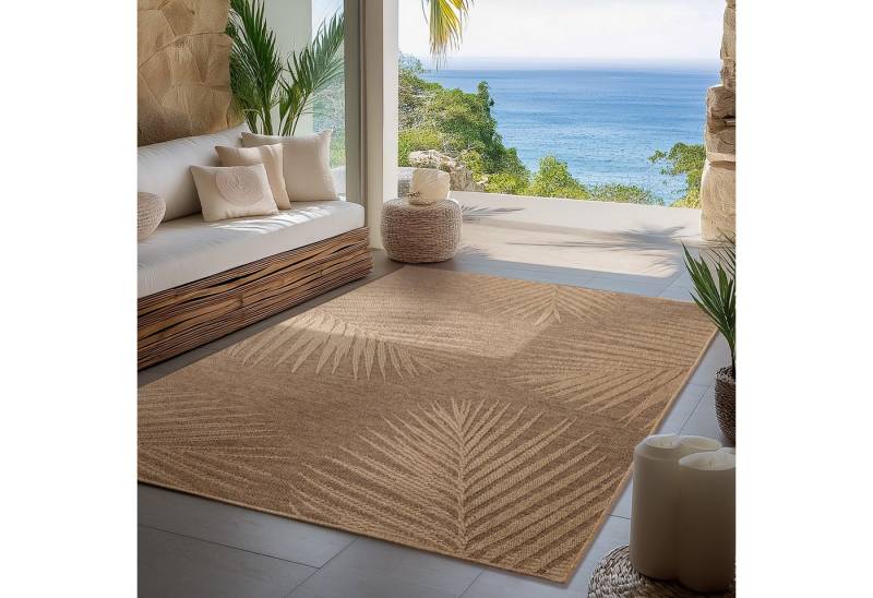 Carpettex Outdoorteppich Boho Design, Läufer, Höhe: 5 mm, Outdoor Teppich Wetterfest Modern Design Wohnzimmer Küchen Terrasse von Carpettex