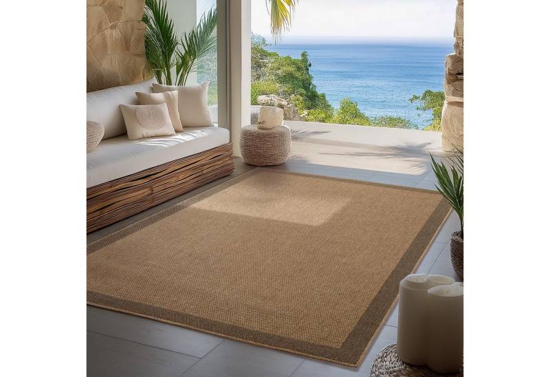 Carpettex Outdoorteppich Boho Design, Läufer, Höhe: 5 mm, Outdoor Teppich Wetterfest Modern Design Wohnzimmer Küchen Terrasse von Carpettex