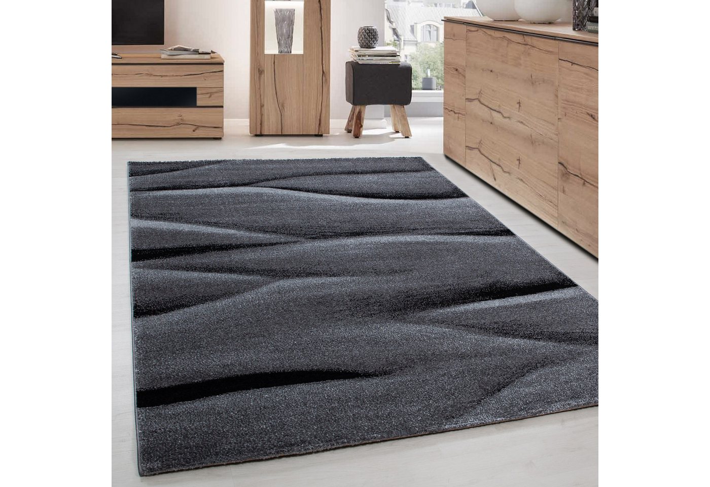 Frisé-Teppich Ombre Design, Carpettex, Läufer, Höhe: 11 mm, Kurzflor Teppich Wohnzimmer Ombre Design Teppich im modern Stil von Carpettex