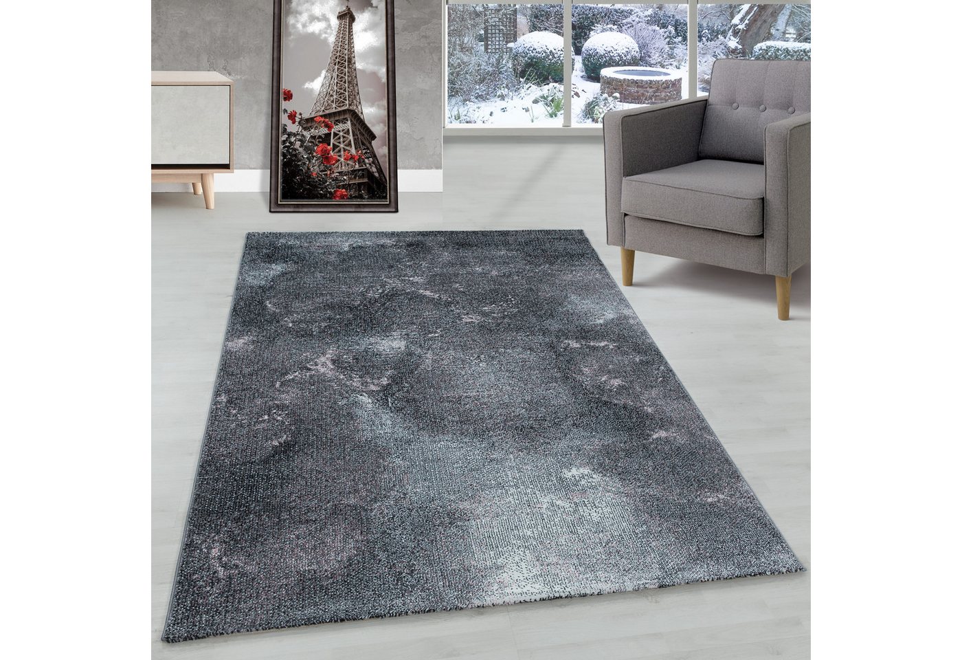 Frisé-Teppich Ombre Design, Carpettex, Läufer, Höhe: 8 mm, Modern Kurzflor Teppich Wohnzimmer Ombre Design verschidene größen von Carpettex