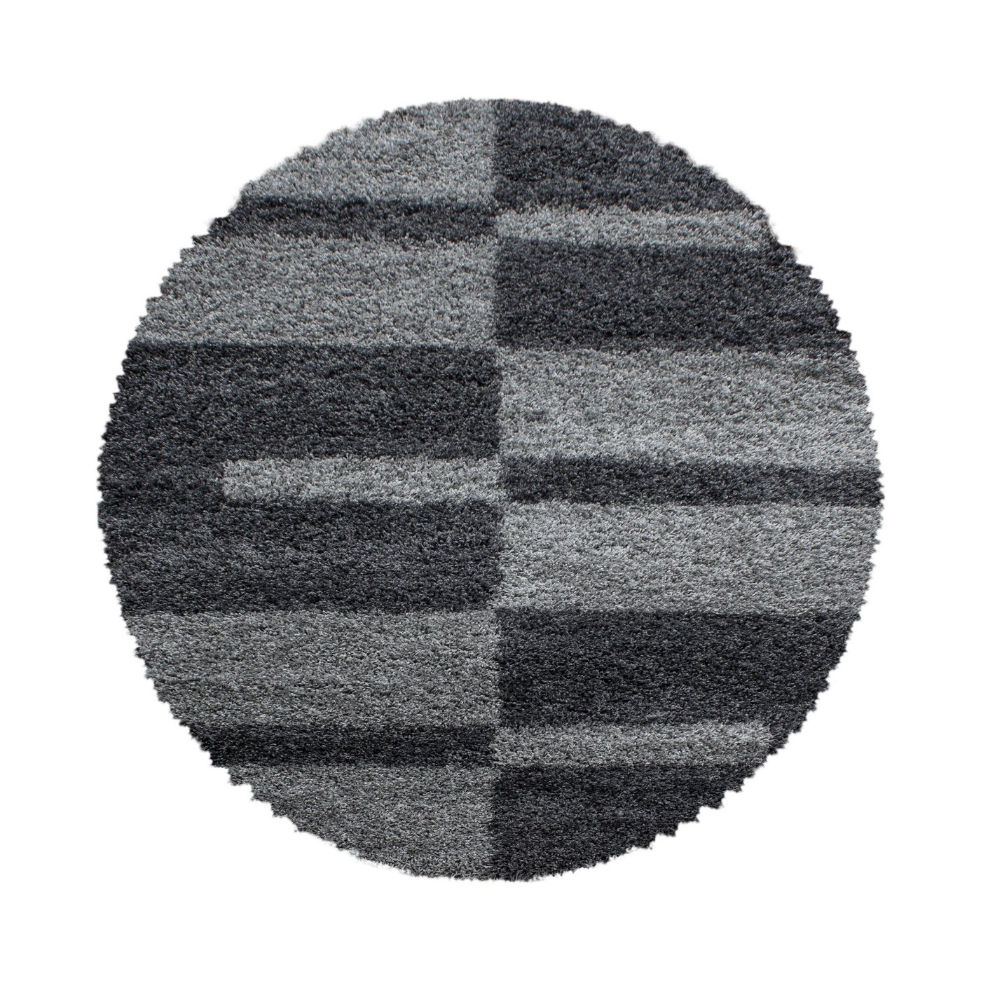 Hochflor-Teppich Kariert Design, Carpettex, Läufer, Höhe: 30 mm, Teppich Kariert Design Teppich im modern Stil Teppich Wohnzimmer von Carpettex